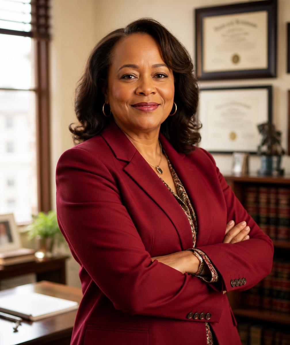 Attorney Connie Clay in her Richmond law office